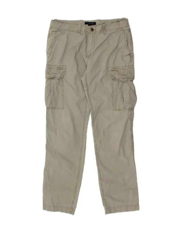 TOMMY HILFIGER Mens Slim Cargo Trousers W34 L34 Grey Cotton Trousers Mesh Breathable Trousers Mesh Breathable TOMMY HILFIGER Mens Slim Cargo Trousers W34 L34 Grey Cotton Trousers Mesh Breathable Trousers Mesh Breathable