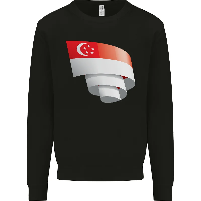 Curled Singapore Flag Singaporean Day Football Mens Sweatshirt Jumper Hoodie with Ribbed Hem Stretchable Secure Hoodie with Ribbed Hem Stretchable Secure Curled Singapore Flag Singaporean Day Football Mens Sweatshirt Jumper Hoodie with Ribbed Hem Stretchable Secure Hoodie with Ribbed Hem Stretchable Secure