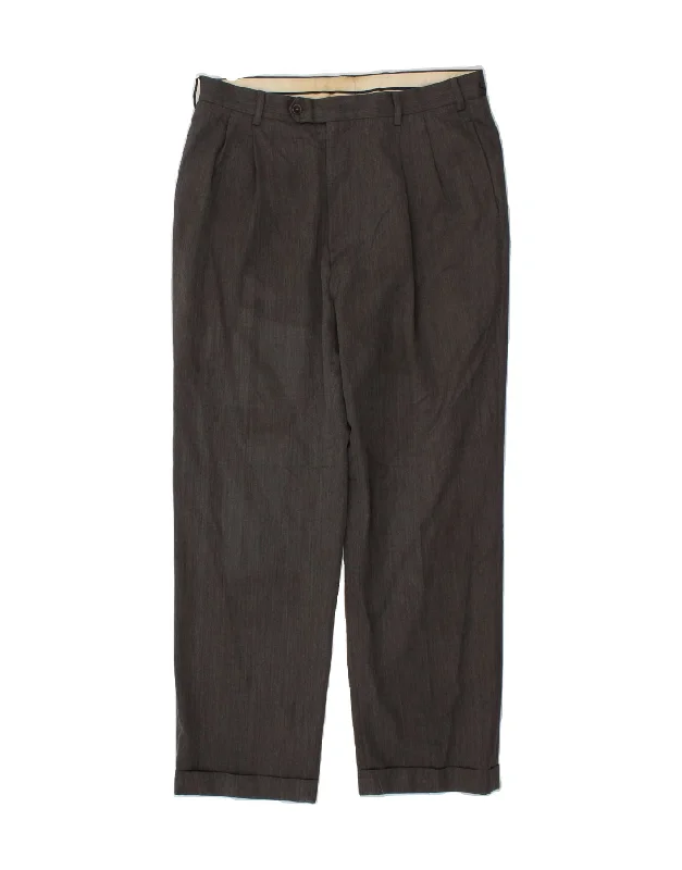 BROOKS BROTHERS Mens Pegged Suit Trousers W36 L32 Grey Wool Trousers practical durable Trousers practical durable BROOKS BROTHERS Mens Pegged Suit Trousers W36 L32 Grey Wool Trousers practical durable Trousers practical durable