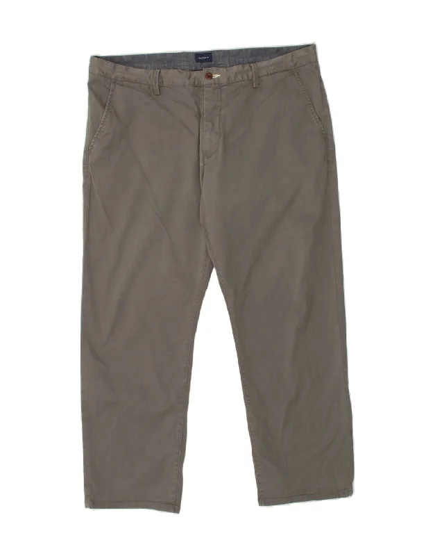 GANT Mens Regular Chino Trousers W42 L32 Grey Cotton Trousers Low Rise Relaxed Trousers Low Rise Relaxed GANT Mens Regular Chino Trousers W42 L32 Grey Cotton Trousers Low Rise Relaxed Trousers Low Rise Relaxed