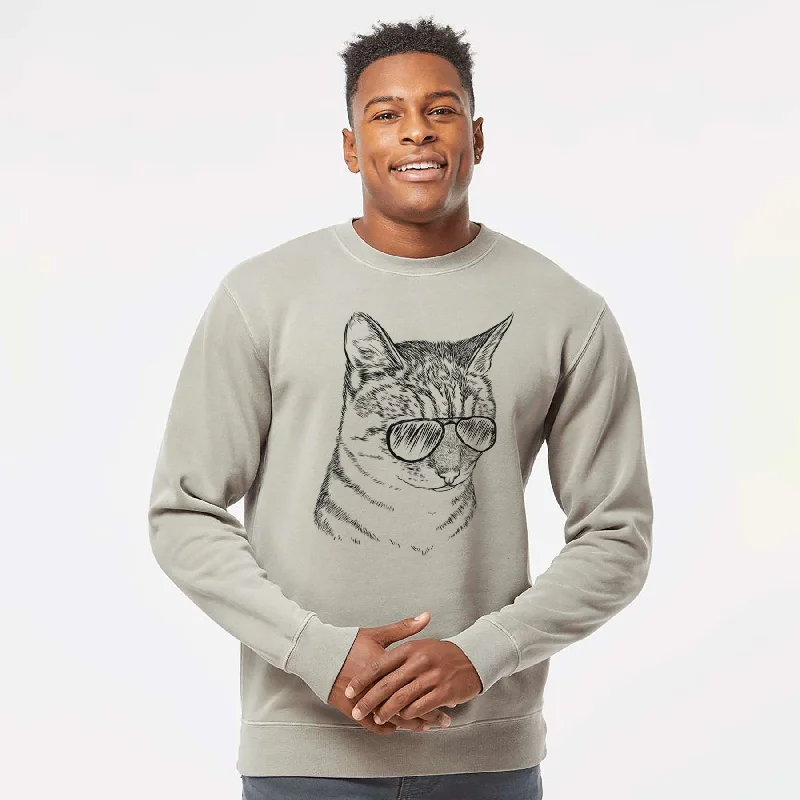 Aviator Dora the Tabby Cat - Unisex Pigment Dyed Crew Sweatshirt Hoodie with Hem Contrast Bold Stylish Hoodie with Hem Contrast Bold Stylish Aviator Dora the Tabby Cat - Unisex Pigment Dyed Crew Sweatshirt Hoodie with Hem Contrast Bold Stylish Hoodie with Hem Contrast Bold Stylish