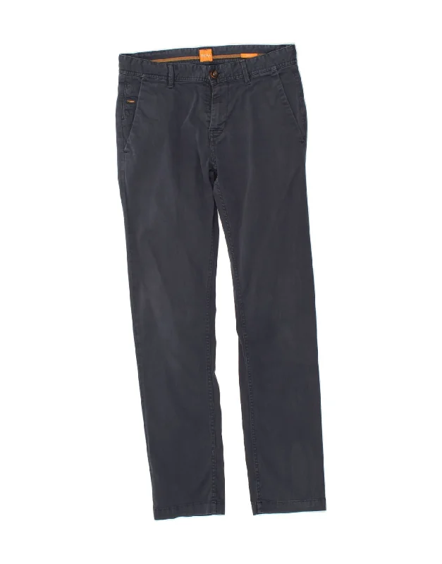 HUGO BOSS Mens Slim Chino Trousers W31 L32 Navy Blue Cotton Trousers chic elegant Trousers chic elegant HUGO BOSS Mens Slim Chino Trousers W31 L32 Navy Blue Cotton Trousers chic elegant Trousers chic elegant