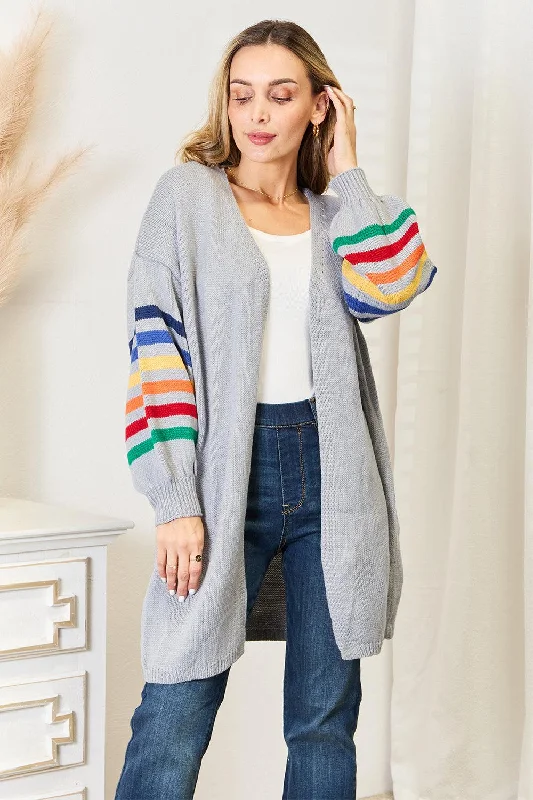 Angel Wings Multicolored Stripe Open Front Longline Cardigan Cable Knit Ribbed Knit Lace Knit Cable Knit Ribbed Knit Lace Knit Angel Wings Multicolored Stripe Open Front Longline Cardigan Cable Knit Ribbed Knit Lace Knit Cable Knit Ribbed Knit Lace Knit