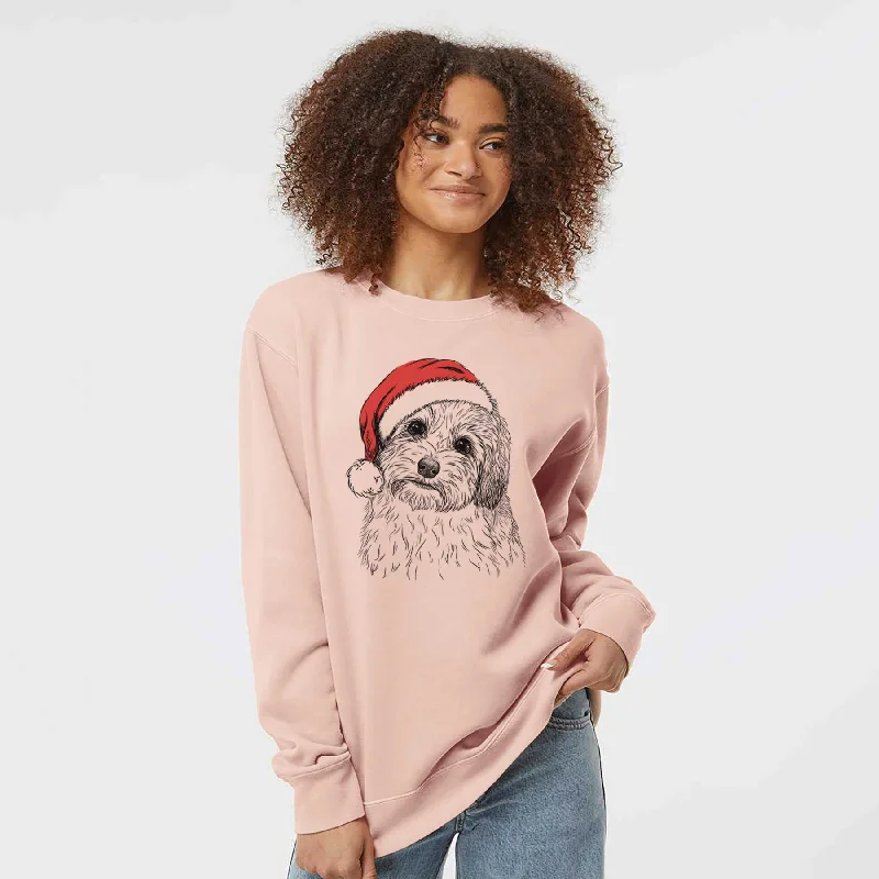 Santa Henry the Havanese - Unisex Pigment Dyed Crew Sweatshirt Hoodie Jacket Zipper Layering Hoodie Jacket Zipper Layering Santa Henry the Havanese - Unisex Pigment Dyed Crew Sweatshirt Hoodie Jacket Zipper Layering Hoodie Jacket Zipper Layering