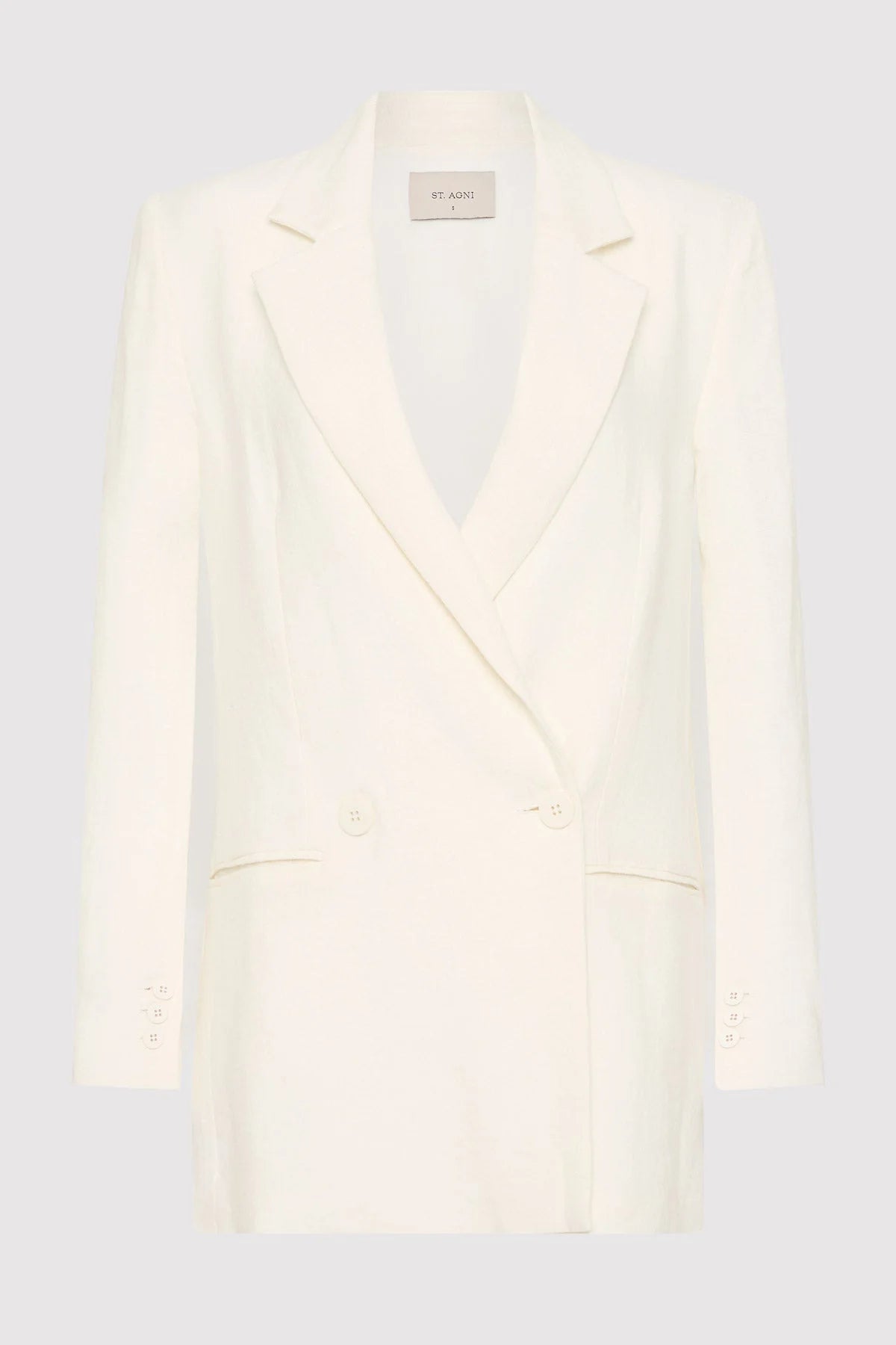 LINEN SPLIT SLEEVE BLAZER - IVORY Women's Professional Jacket