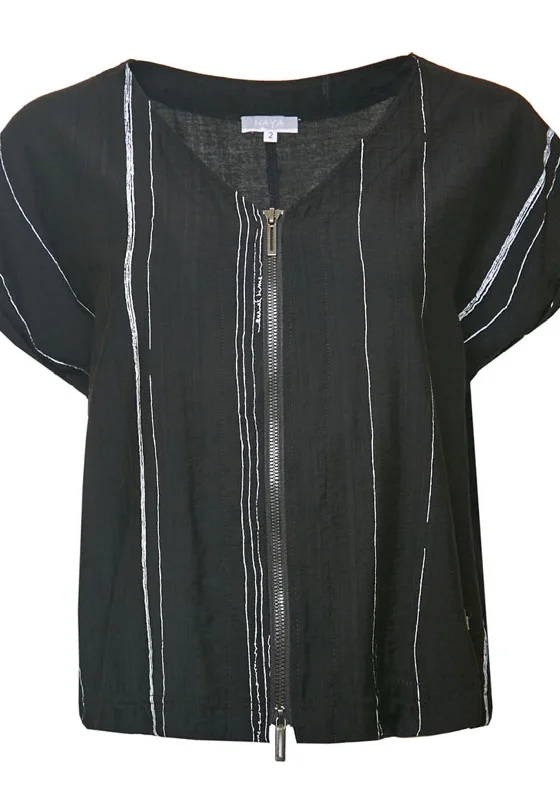 Naya Striped Cap Sleeve Jacket, Black Satin Jacket Silk Jacket Chiffon Jacket Satin Jacket Silk Jacket Chiffon Jacket