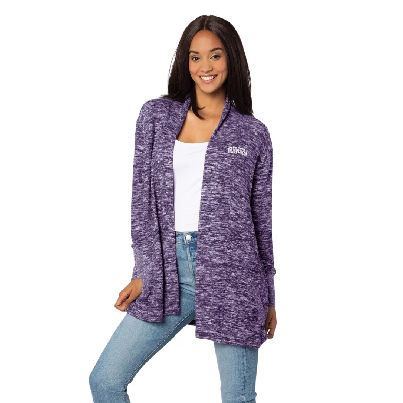 Northwestern Wildcats Campus Cardigan Chicka D Oversized Loose Flowy Oversized Loose Flowy