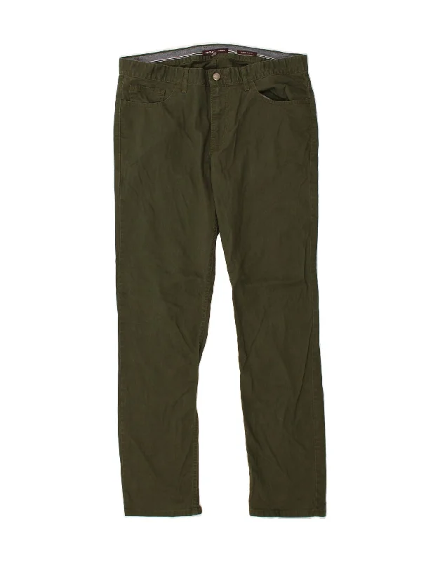 MICHAEL KORS Mens Parker Slim Casual Trousers W32 L32 Green Cotton Trousers Designer Luxury Trousers Designer Luxury MICHAEL KORS Mens Parker Slim Casual Trousers W32 L32 Green Cotton Trousers Designer Luxury Trousers Designer Luxury