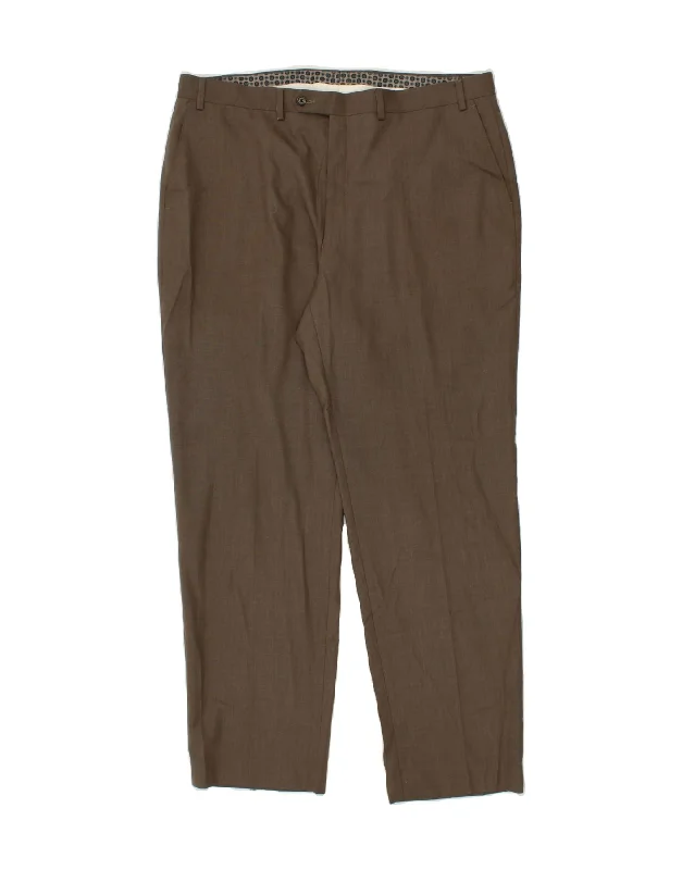 MICHAEL KORS Mens Straight Suit Trousers W40 L32 Beige Polyester Trousers Evening Elegant Trousers Evening Elegant MICHAEL KORS Mens Straight Suit Trousers W40 L32 Beige Polyester Trousers Evening Elegant Trousers Evening Elegant