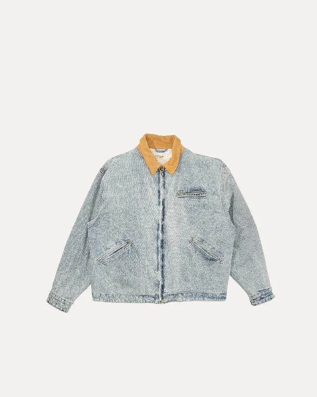 Sixth Collection Denim Jacket With Contrast Collar Denim Jacket Leather Jacket Suede Jacket Denim Jacket Leather Jacket Suede Jacket