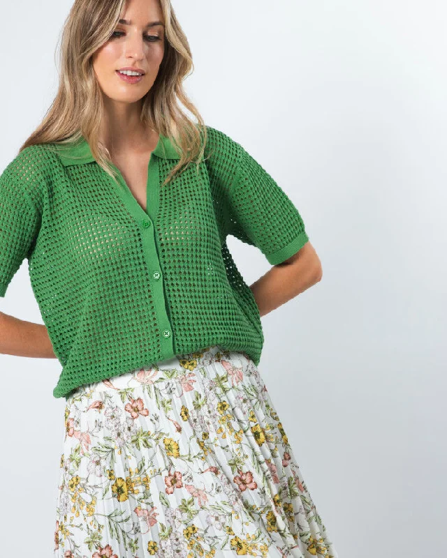 Stella & Gemma Holly Knit Top - Cress Seasonal Knit Shirt