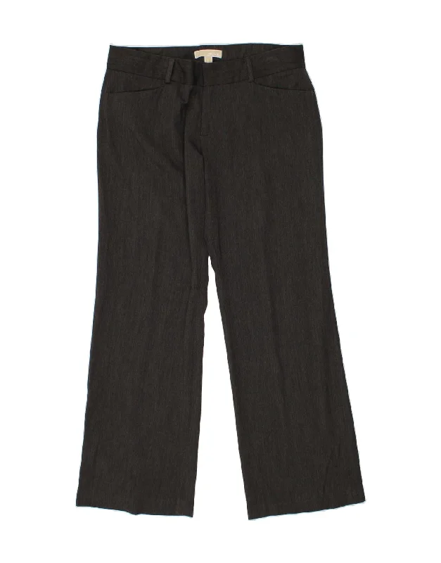 MICHAEL KORS Womens Straight Casual Trousers US 12 Large W34 L31 Grey Trousers Bridal Satin Trousers Bridal Satin MICHAEL KORS Womens Straight Casual Trousers US 12 Large W34 L31 Grey Trousers Bridal Satin Trousers Bridal Satin
