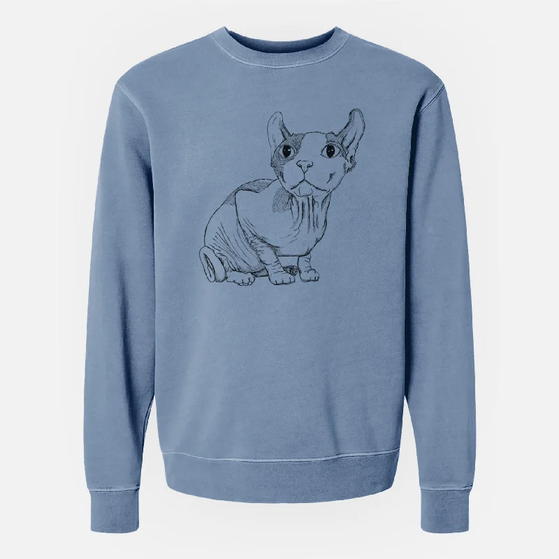 Doodled Bug the Sphynx - Unisex Pigment Dyed Crew Sweatshirt Hoodie with V-Neck Classic Versatile Hoodie with V-Neck Classic Versatile Doodled Bug the Sphynx - Unisex Pigment Dyed Crew Sweatshirt Hoodie with V-Neck Classic Versatile Hoodie with V-Neck Classic Versatile