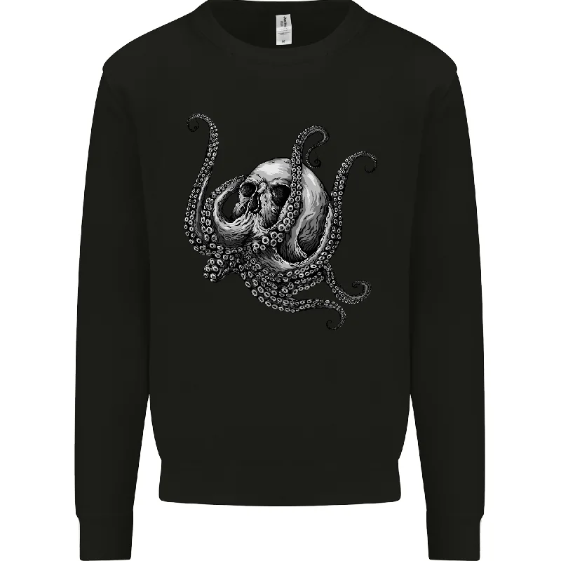 Cthulhu Skull Mens Sweatshirt Jumper Hoodie with Strings Custom Fit Adjustable Hoodie with Strings Custom Fit Adjustable