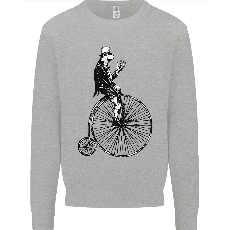 Cycling a Frog Riding a Penny Farthing Mens Sweatshirt Jumper Hoodie with Patch Decorative Personalized Hoodie with Patch Decorative Personalized Cycling a Frog Riding a Penny Farthing Mens Sweatshirt Jumper Hoodie with Patch Decorative Personalized Hoodie with Patch Decorative Personalized