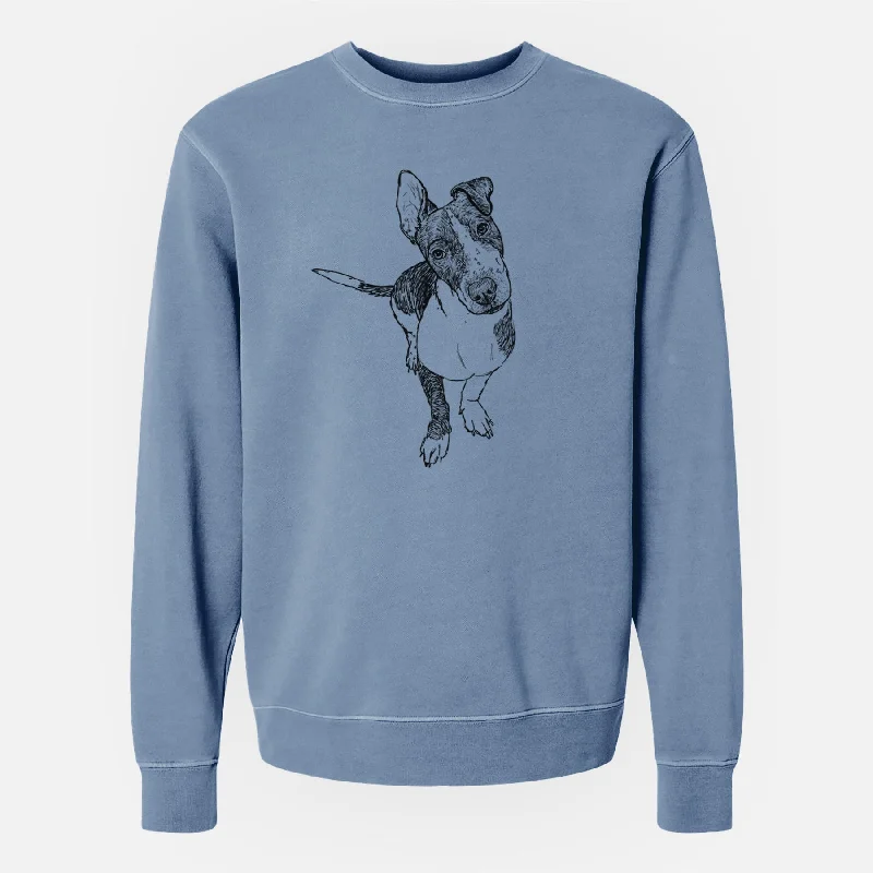 Doodled Vinny the Pitbull Mix - Unisex Pigment Dyed Crew Sweatshirt Hoodie with Toggle Buttons Decorative Unique Hoodie with Toggle Buttons Decorative Unique Doodled Vinny the Pitbull Mix - Unisex Pigment Dyed Crew Sweatshirt Hoodie with Toggle Buttons Decorative Unique Hoodie with Toggle Buttons Decorative Unique