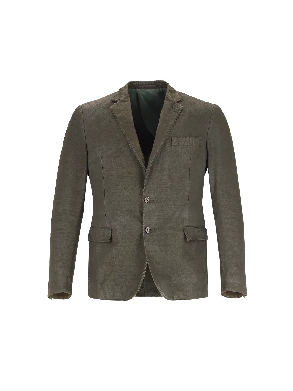 waxed cotton blazer Women's Elegant Suit