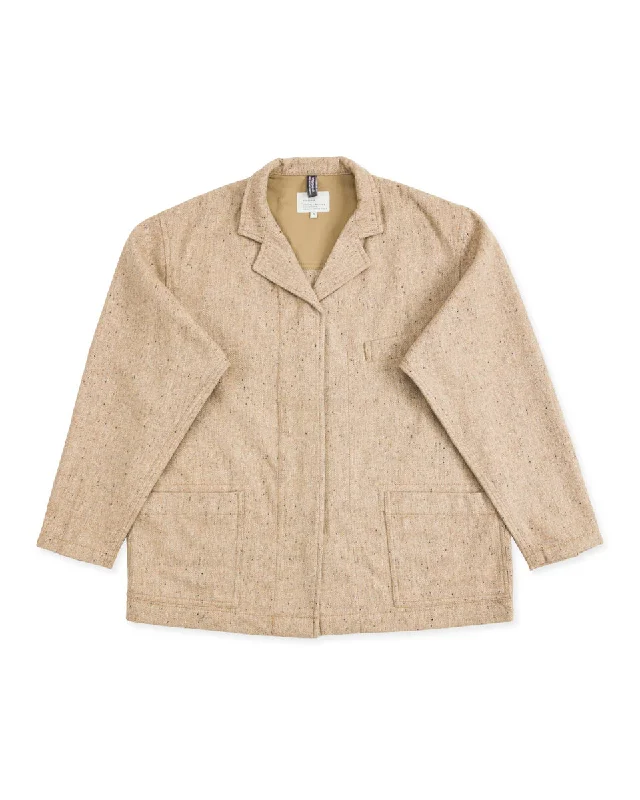 Service Blazer - Cream Women's High-End Blazer