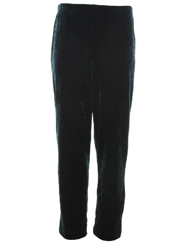 Velvet Dark Green Trousers - W29 L29 Skinny Trousers Denim Stretchy Skinny Trousers Denim Stretchy