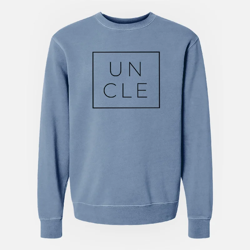 Uncle Boxed - Unisex Pigment Dyed Crew Sweatshirt Hoodie with Pocket Utility Practical Hoodie with Pocket Utility Practical Uncle Boxed - Unisex Pigment Dyed Crew Sweatshirt Hoodie with Pocket Utility Practical Hoodie with Pocket Utility Practical