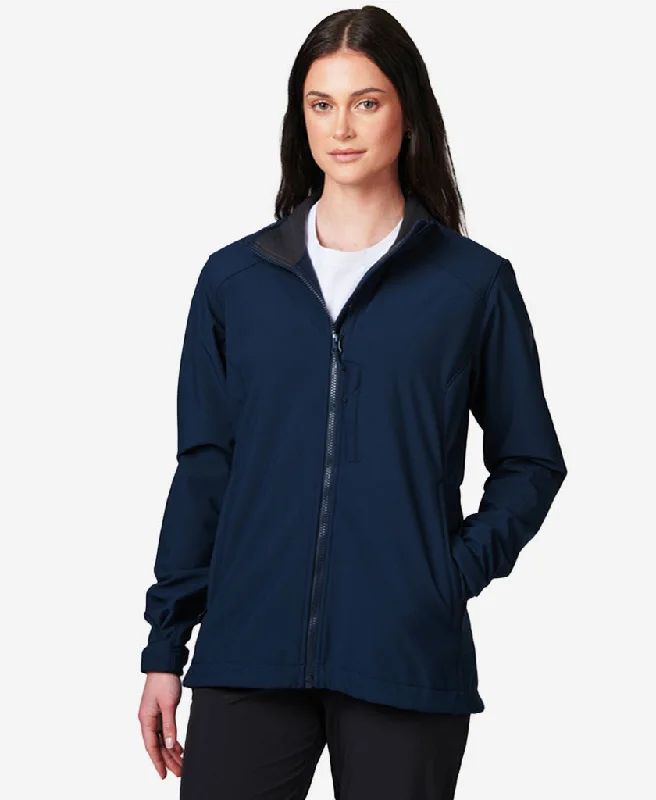 W PARAMOUNT SOFTSHELL JACKET, Navy Elasticated Jacket Padded Jacket Insulated Jacket Elasticated Jacket Padded Jacket Insulated Jacket