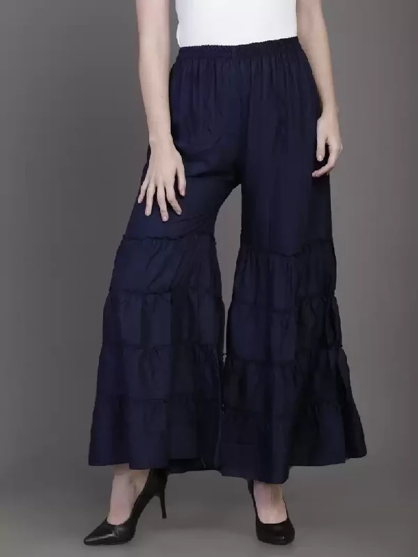 TANDUL Regular Fit Women Blue Rayon Trousers Trousers Chinos Classic Trousers Chinos Classic TANDUL Regular Fit Women Blue Rayon Trousers Trousers Chinos Classic Trousers Chinos Classic