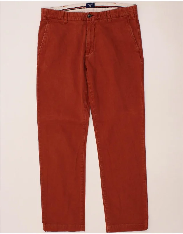 GANT Mens Regular Chino Trousers W34 L32 Maroon Trousers Yoga Stretchy Trousers Yoga Stretchy GANT Mens Regular Chino Trousers W34 L32 Maroon Trousers Yoga Stretchy Trousers Yoga Stretchy