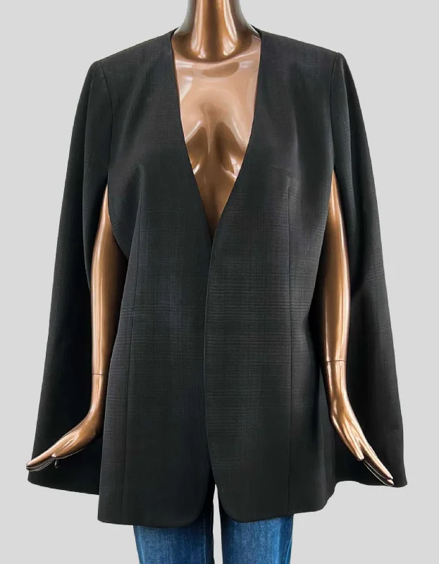 Totême Black Dinner Cape Blazer - S | 4 US | 36 FR Women's Elegant Suit