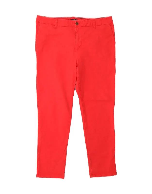 TOMMY HILFIGER Womens Slim Chino Trousers US 16 2XL W38 L30 Red Cotton Trousers Seasonal Trendy Trousers Seasonal Trendy TOMMY HILFIGER Womens Slim Chino Trousers US 16 2XL W38 L30 Red Cotton Trousers Seasonal Trendy Trousers Seasonal Trendy