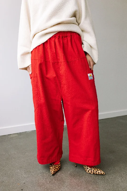 Everly Trouser (Red) Trousers Evening Elegant Trousers Evening Elegant