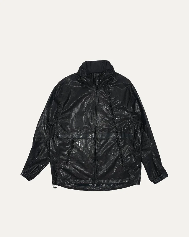 Metallic Run Proof Nylon Jacket Notch Collar Jacket Peter Pan Collar Jacket Cowl Neck Jacket Notch Collar Jacket Peter Pan Collar Jacket Cowl Neck Jacket