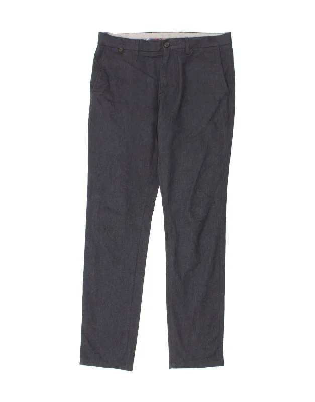 TOMMY HILFIGER Mens Slim Chino Trousers W34 L34 Navy Blue Cotton Trousers Fleece Cozy Trousers Fleece Cozy TOMMY HILFIGER Mens Slim Chino Trousers W34 L34 Navy Blue Cotton Trousers Fleece Cozy Trousers Fleece Cozy