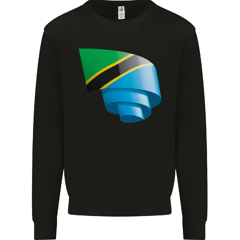Curled Tanzania Flag Tanzanian Day Football Mens Sweatshirt Jumper Hoodie with Embroidery Detailed Premium Hoodie with Embroidery Detailed Premium Curled Tanzania Flag Tanzanian Day Football Mens Sweatshirt Jumper Hoodie with Embroidery Detailed Premium Hoodie with Embroidery Detailed Premium