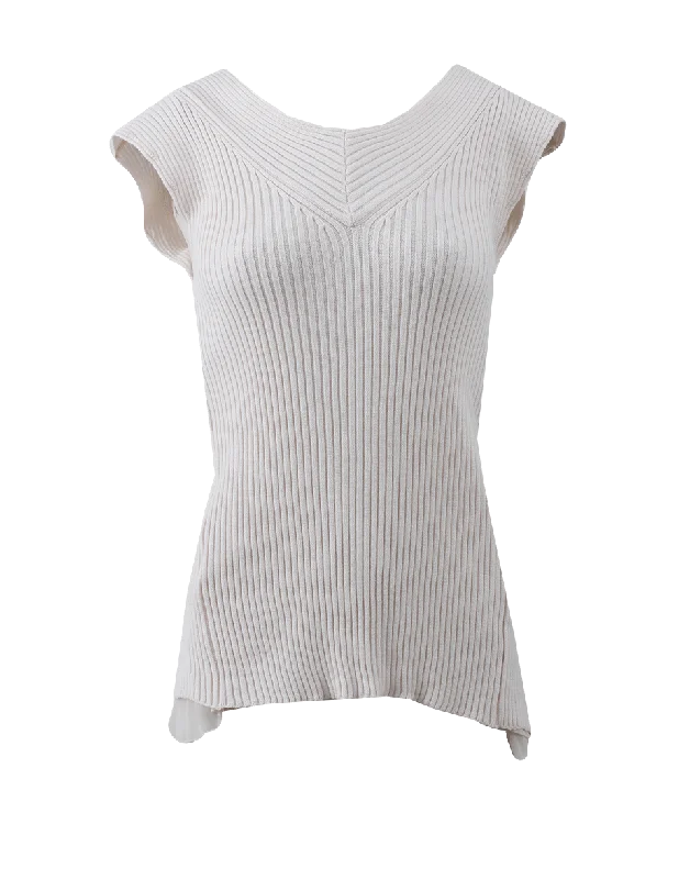 Criss-Cross Back Knit Top Sustainable Knit Top