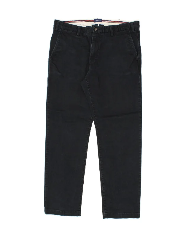 GANT Mens Regular Chino Trousers W36 L30 Navy Blue Cotton Trousers Denim Blue Trousers Denim Blue GANT Mens Regular Chino Trousers W36 L30 Navy Blue Cotton Trousers Denim Blue Trousers Denim Blue