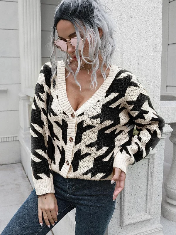 Houndstooth Button Down Cardigan Lightweight Heavyweight Midweight Lightweight Heavyweight Midweight Houndstooth Button Down Cardigan Lightweight Heavyweight Midweight Lightweight Heavyweight Midweight