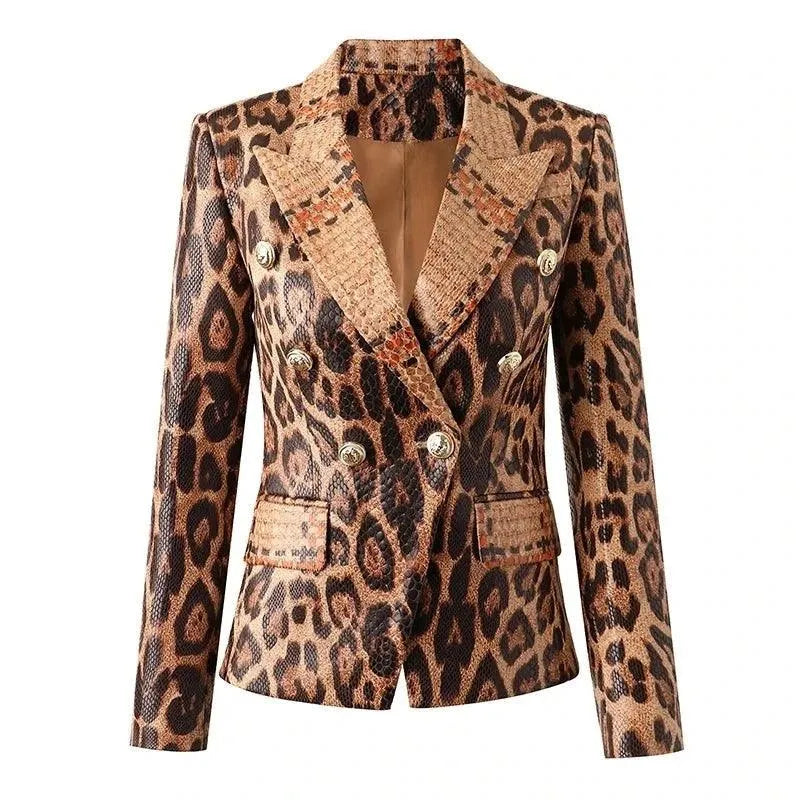 Slim Fit Printed Women Blazer Women's Handmade Blazer