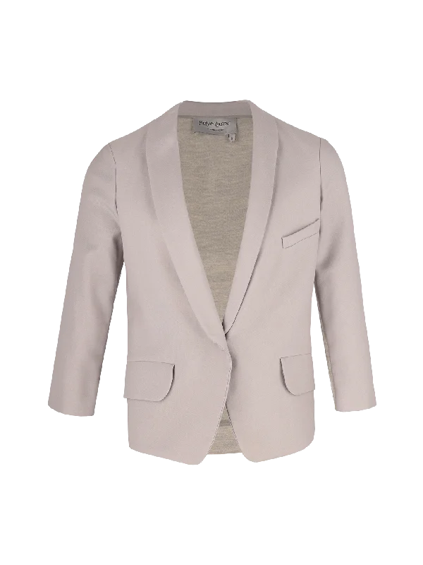 contrast texture blazer Women's Custom Jacket