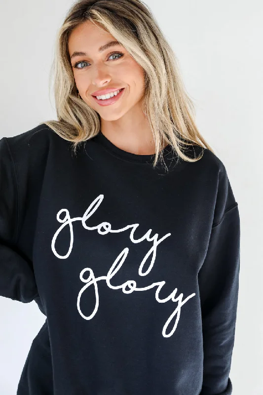 Glory Glory Sweatshirt Hoodie with Zipper Versatile Modern Hoodie with Zipper Versatile Modern