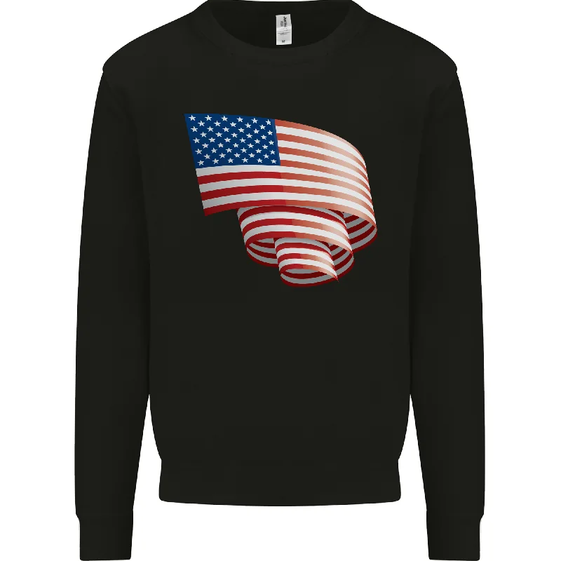 Curled USA Flag Independence Day Football Mens Sweatshirt Jumper Hoodie with Strings Custom Fit Adjustable Hoodie with Strings Custom Fit Adjustable Curled USA Flag Independence Day Football Mens Sweatshirt Jumper Hoodie with Strings Custom Fit Adjustable Hoodie with Strings Custom Fit Adjustable