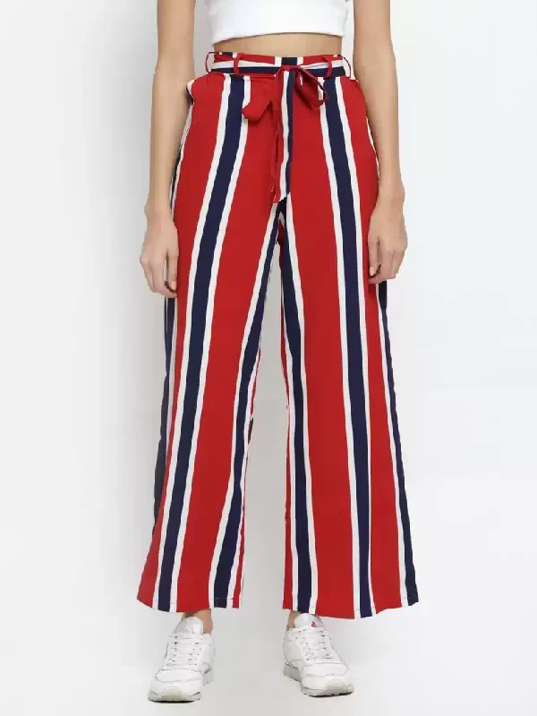 TANDUL Regular Fit Women Multicolor Crepe Trousers Trousers practical easy-care Trousers practical easy-care TANDUL Regular Fit Women Multicolor Crepe Trousers Trousers practical easy-care Trousers practical easy-care
