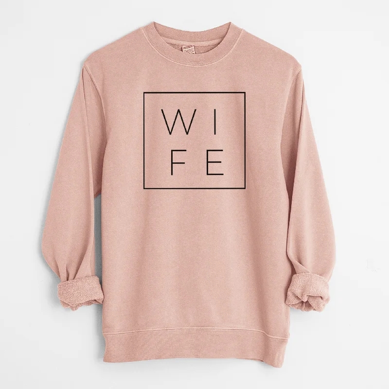Wife Boxed - Unisex Pigment Dyed Crew Sweatshirt Hoodie with Logo Branding Identity Hoodie with Logo Branding Identity Wife Boxed - Unisex Pigment Dyed Crew Sweatshirt Hoodie with Logo Branding Identity Hoodie with Logo Branding Identity