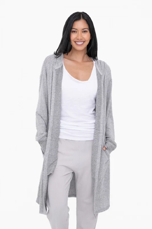 Life. Live It. 2-Tone Gray Hooded Cardigan with Pockets Neon metallic Matte Neon metallic Matte Life. Live It. 2-Tone Gray Hooded Cardigan with Pockets Neon metallic Matte Neon metallic Matte