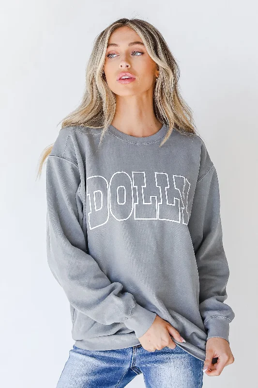 Dolly Sweatshirt Hoodie with Front Slit Layering Stylish Hoodie with Front Slit Layering Stylish