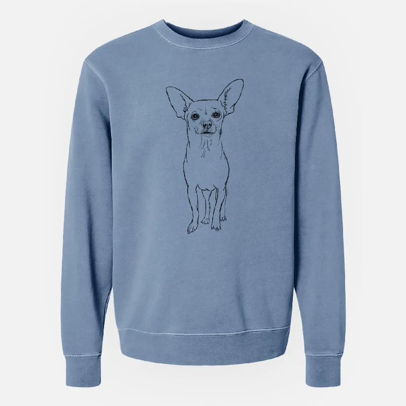 Doodled Athena the Chihuahua - Unisex Pigment Dyed Crew Sweatshirt Hoodie with Embroidery Detailed Premium Hoodie with Embroidery Detailed Premium Doodled Athena the Chihuahua - Unisex Pigment Dyed Crew Sweatshirt Hoodie with Embroidery Detailed Premium Hoodie with Embroidery Detailed Premium