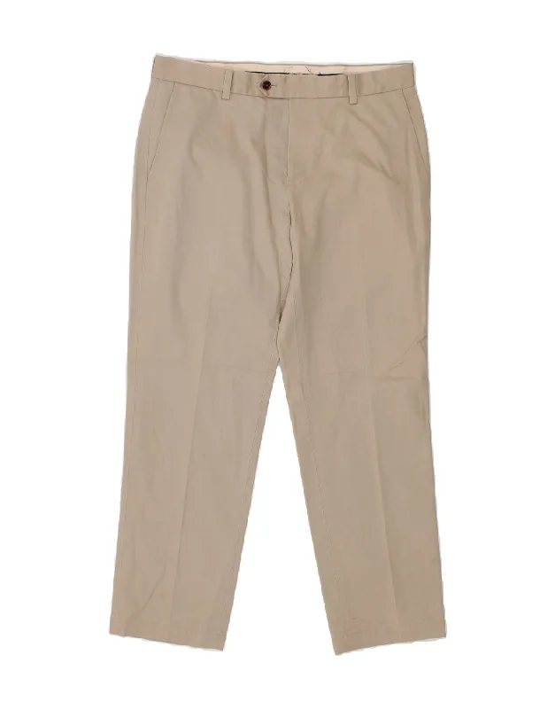 BROOKS BROTHERS Mens Milano Straight Chino Trousers W34 L32 Beige Cotton Trousers practical durable Trousers practical durable BROOKS BROTHERS Mens Milano Straight Chino Trousers W34 L32 Beige Cotton Trousers practical durable Trousers practical durable