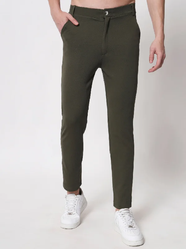 TANDUL Men Regular Fit Green Lycra Blend Trousers Trousers Canvas Durable Trousers Canvas Durable TANDUL Men Regular Fit Green Lycra Blend Trousers Trousers Canvas Durable Trousers Canvas Durable