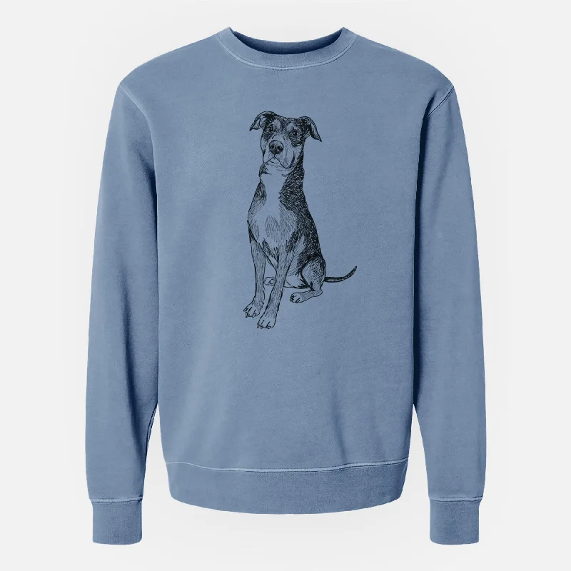 Doodled Moose the American Staffordshire Terrier - Unisex Pigment Dyed Crew Sweatshirt Hoodie with Strings Custom Fit Adjustable Hoodie with Strings Custom Fit Adjustable Doodled Moose the American Staffordshire Terrier - Unisex Pigment Dyed Crew Sweatshirt Hoodie with Strings Custom Fit Adjustable Hoodie with Strings Custom Fit Adjustable