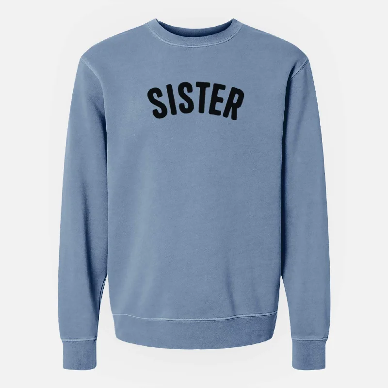 Sister - Articulate Collection - Unisex Pigment Dyed Crew Sweatshirt Hoodie with V-Neck Classic Versatile Hoodie with V-Neck Classic Versatile Sister - Articulate Collection - Unisex Pigment Dyed Crew Sweatshirt Hoodie with V-Neck Classic Versatile Hoodie with V-Neck Classic Versatile
