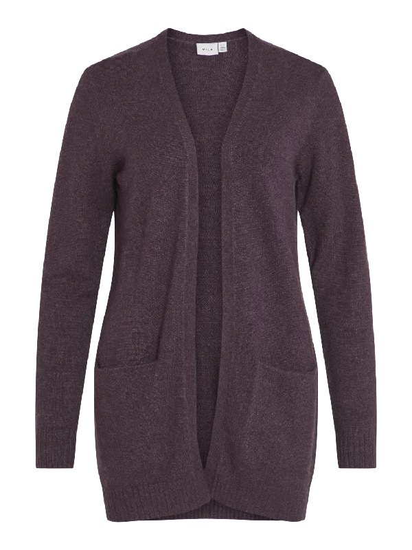 VIRIL Knit Cardigan - Plum Perfect Machine Wash Dry Clean Hand Wash Machine Wash Dry Clean Hand Wash